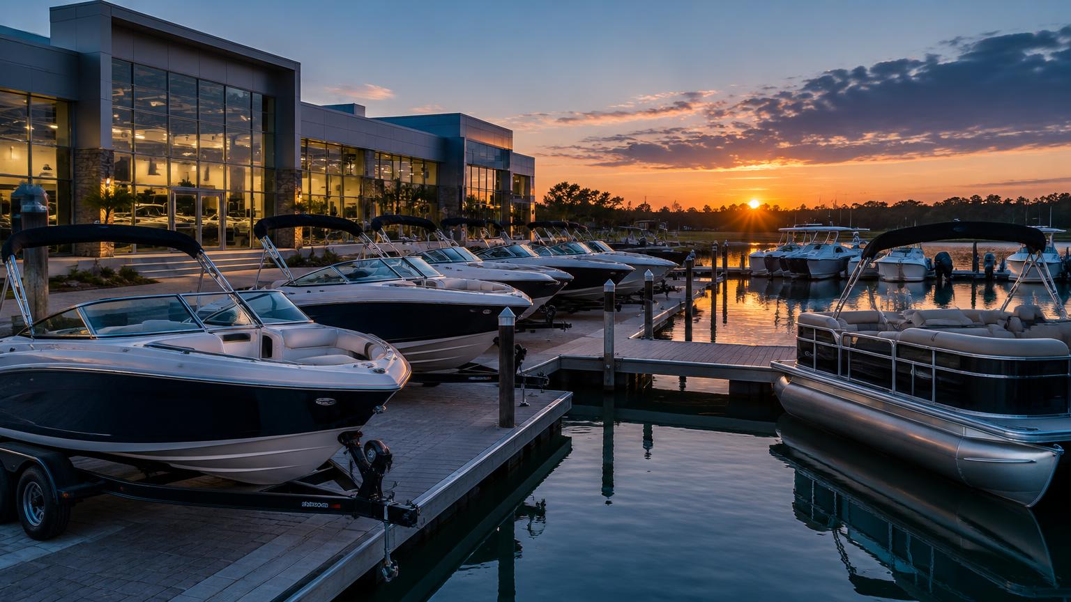 Marina at dusk